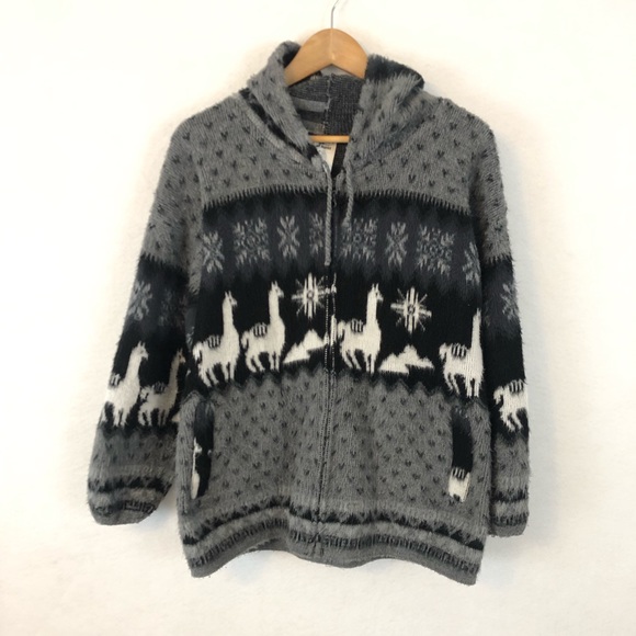 Tejidos Aly Marka Wool Sweater Llamas 